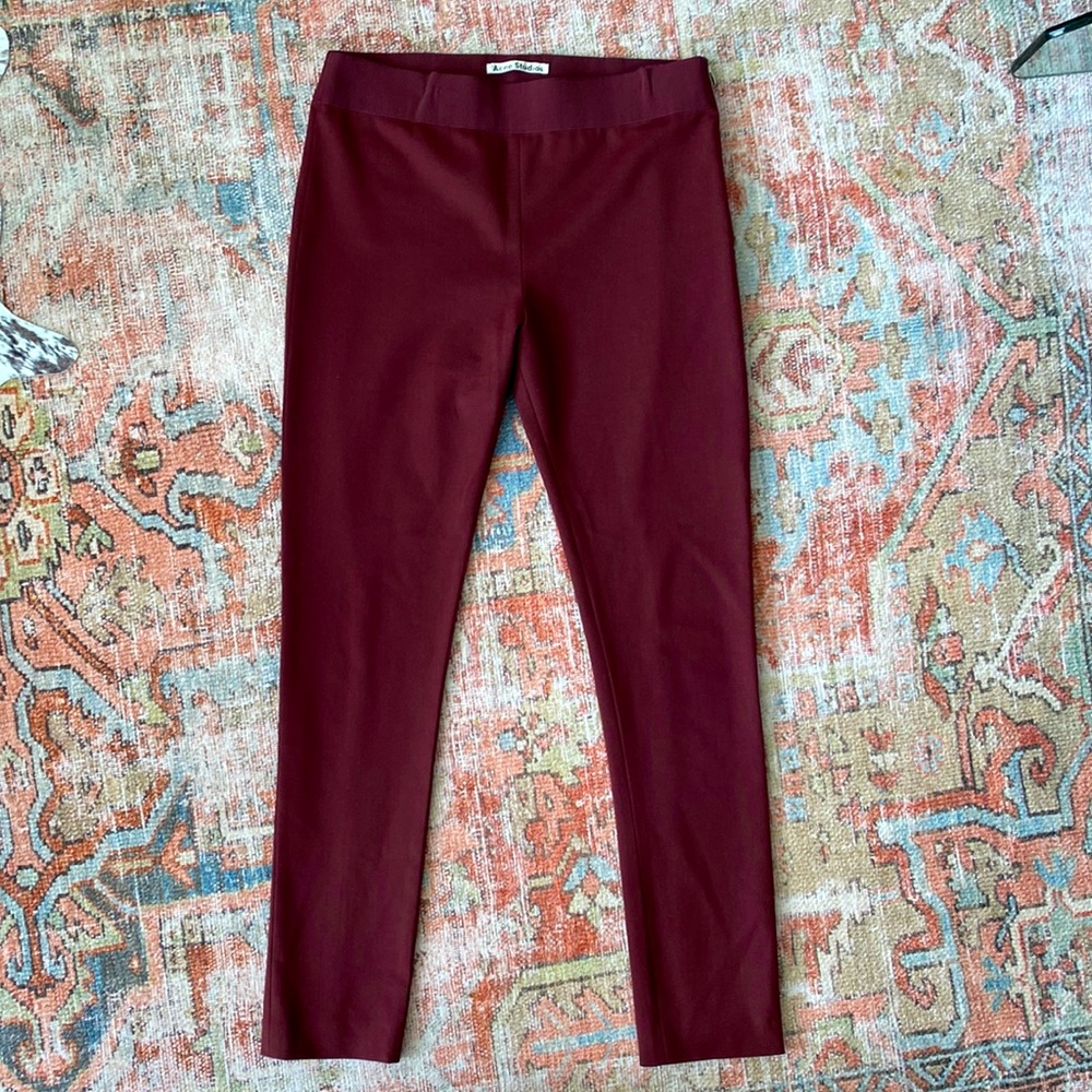 Acne Studios burgundy dress pant
